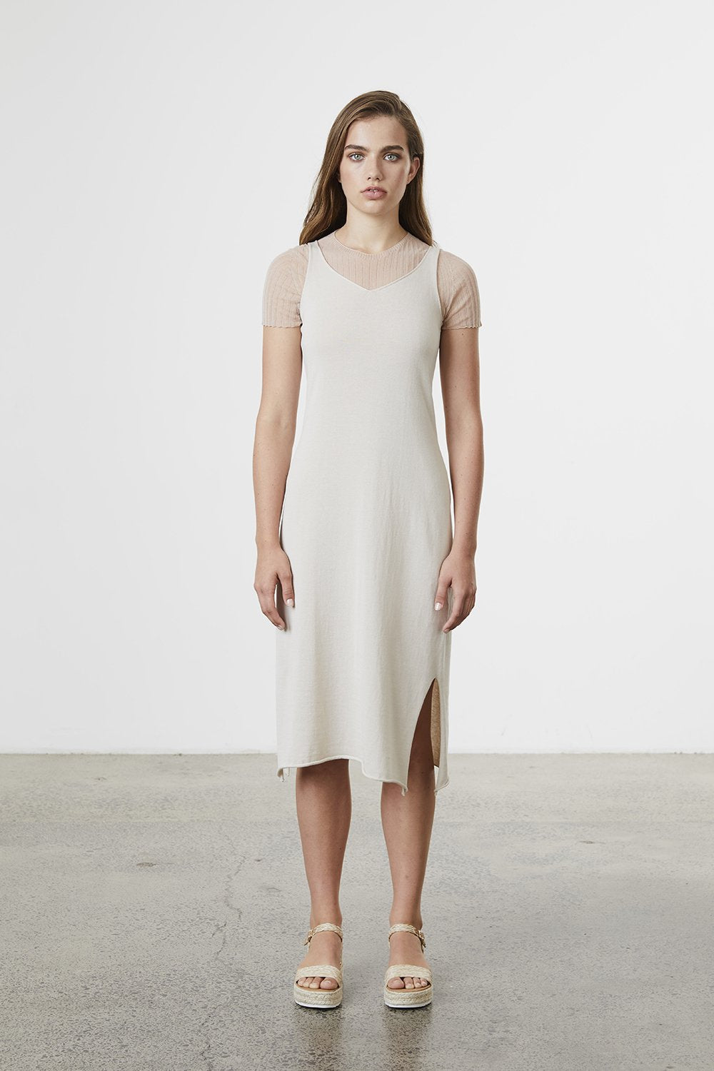 Standard Issue - Cotton Midi Natural, Dresses